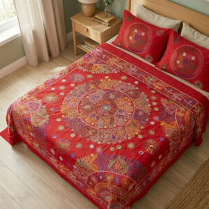 Nakshi Kantha Bed Sheet