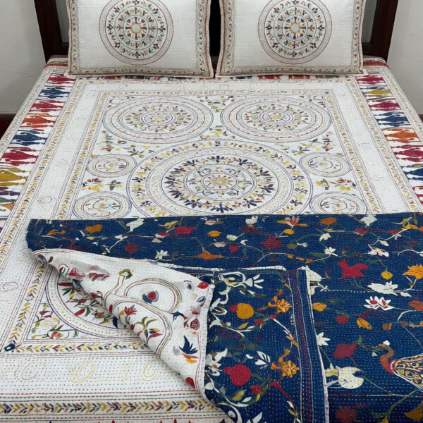 TaatiStudio Floral Mandala Bed Cover