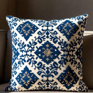 Golden Vine Jamdani Pillow